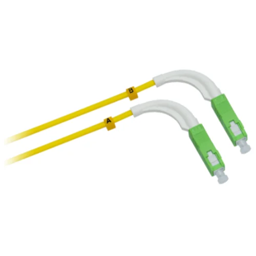 Патчкорд оптический SC/APC SM (угловой) 1метр